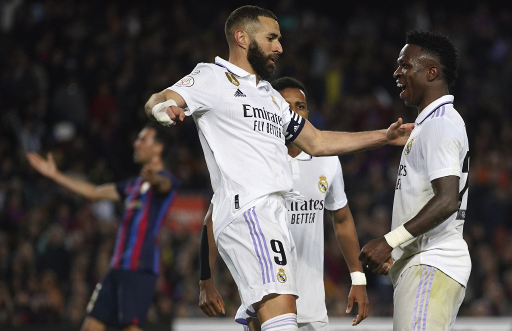 Real u finalu Kupa kralja, Vini i Benzema torpedovali Barselonu 4:0 na "Kamp Nou"