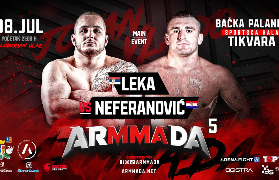 MMA spektakl "ARMMADA" na Areni Fight: Bačka Palanka u epicentru 8. jula