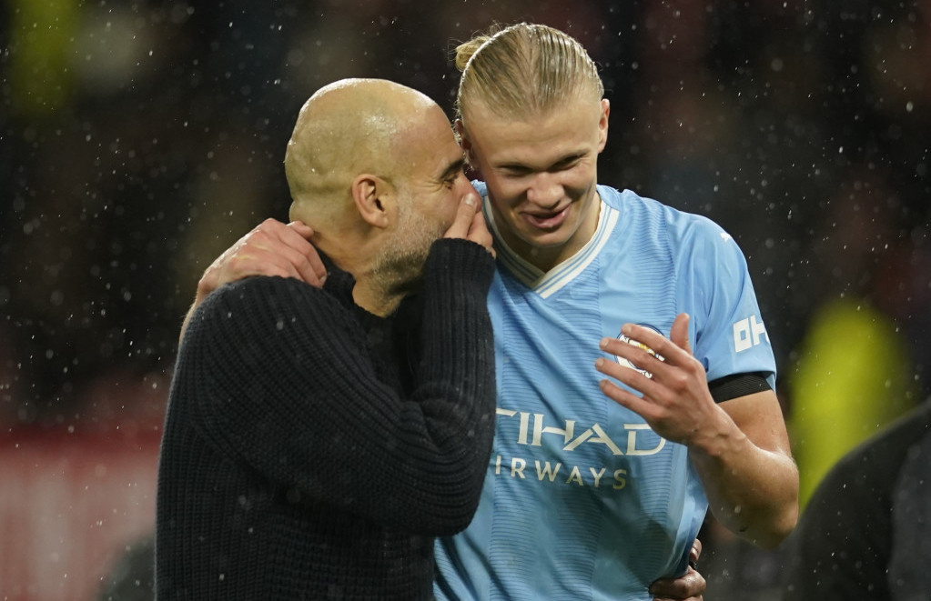 Pep Gvardiola i Erling Haland