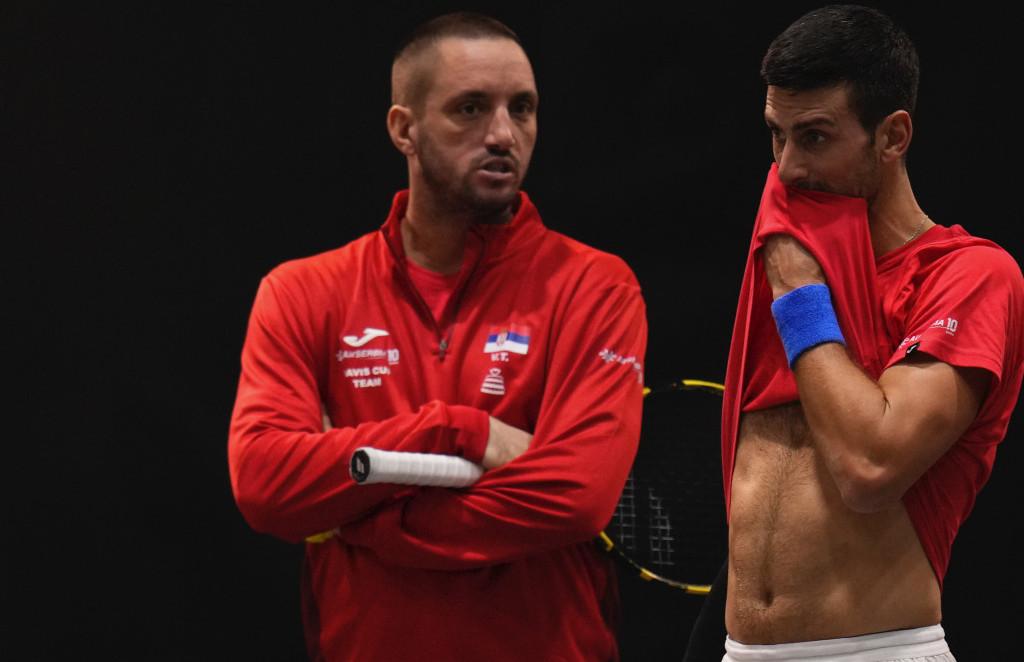 Viktor Troicki, selektor teniske reprezentacije Srbije, i Novak Đoković