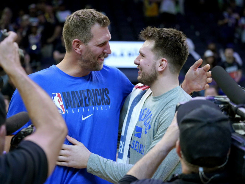 Dirk Novicki i Luka Dončić