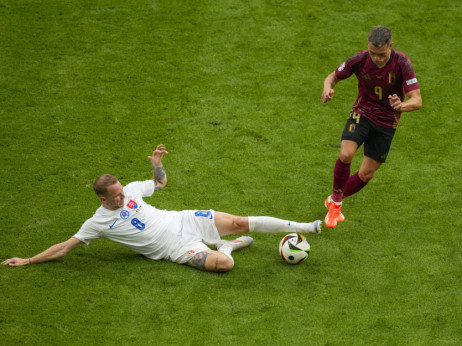 UEFA EURO 2024 (Grupa E, 1. kolo): Belgija - Slovačka 0:1