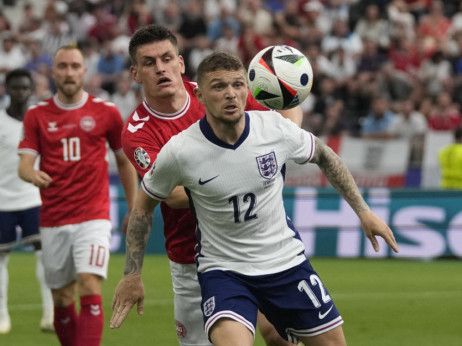 UEFA EURO (Grupa C, 2. kolo): Danska - Engleska 1:1 (1:1)