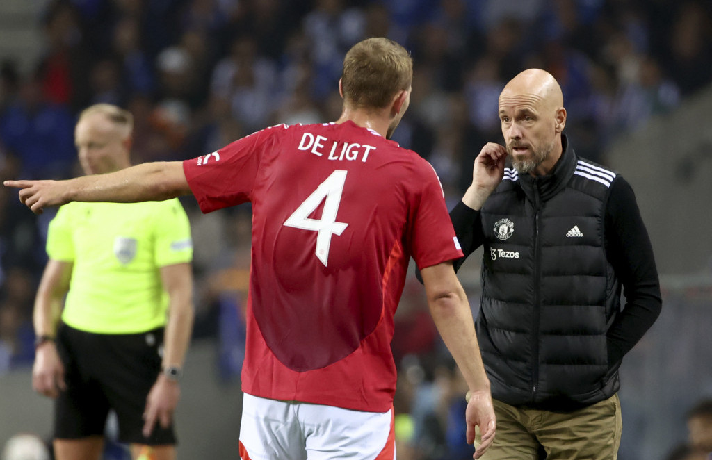 Trener Mančester junajteda, Erik ten Hag u razgovoru sa Matijasom de Lihtom