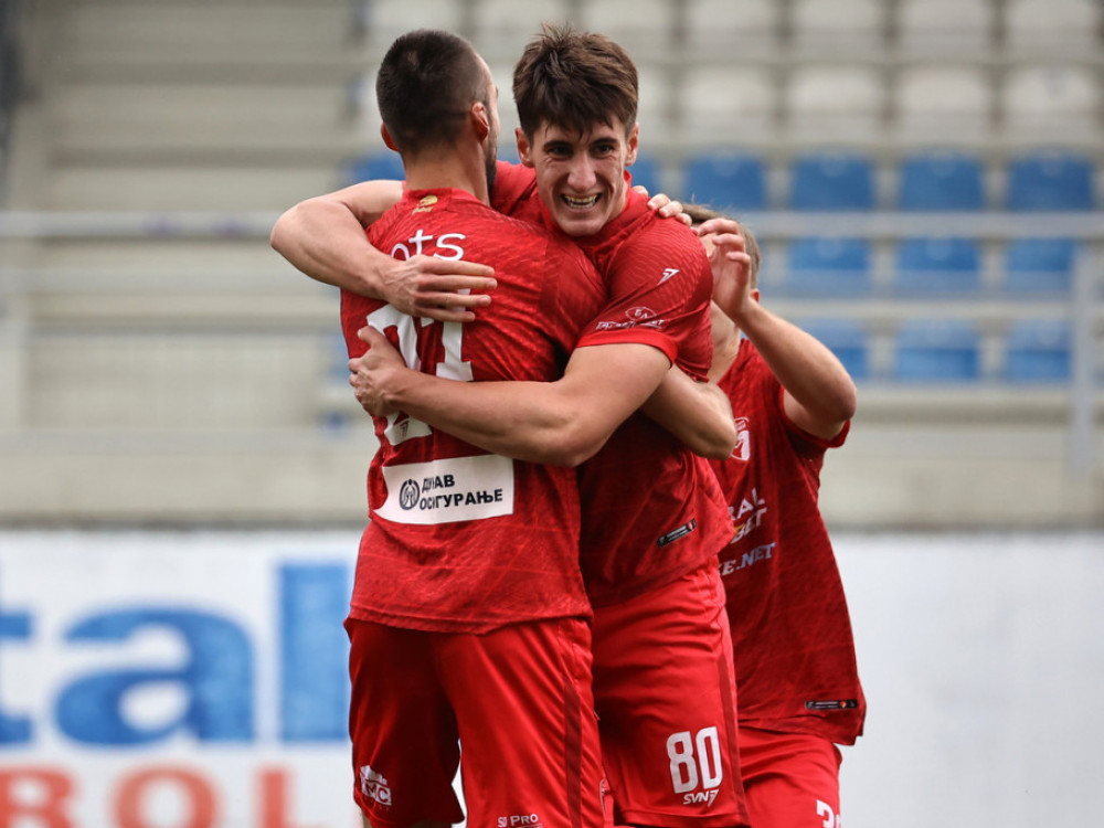 Luka Stankovski, fudbaler Radničkog 1923, jedan od strelaca u pobedi protiv TSC-a