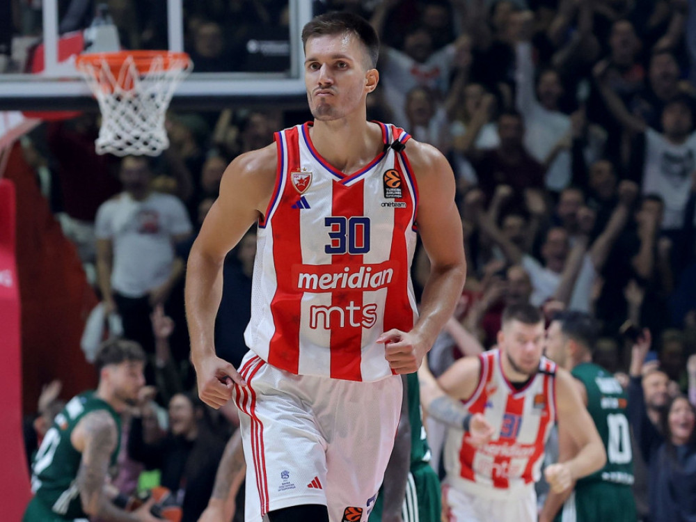 Filip Petrušev, košarkaš Crvene zvezde, dočekuje Monako u Evroligi