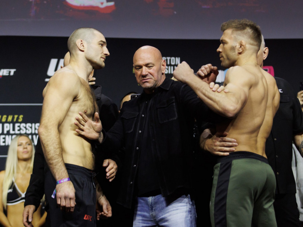 Drikus du Plesi i Šon strikland pred njihov prvi duel na UFC 297