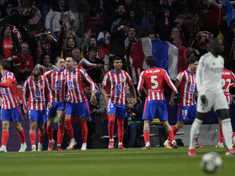 (UŽIVO) Atletiko Madrid - Real Madrid 1:0, Arsenal - PSV 1:1, Aston Vila - Klub Briž 0:0