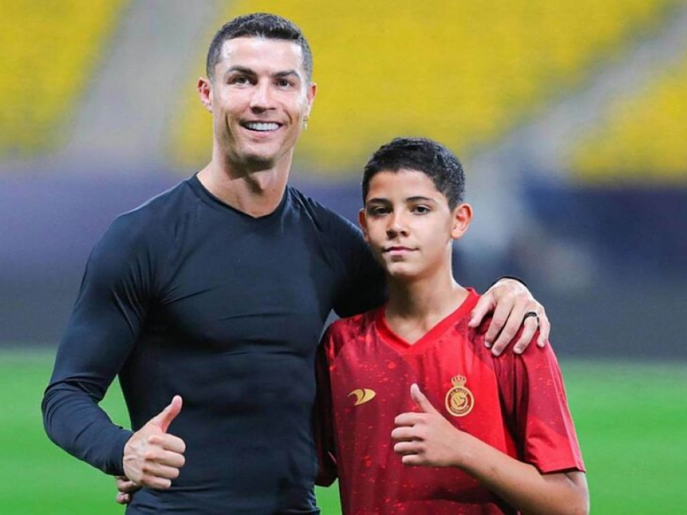 Kristijano Ronaldo sa svojim sinom