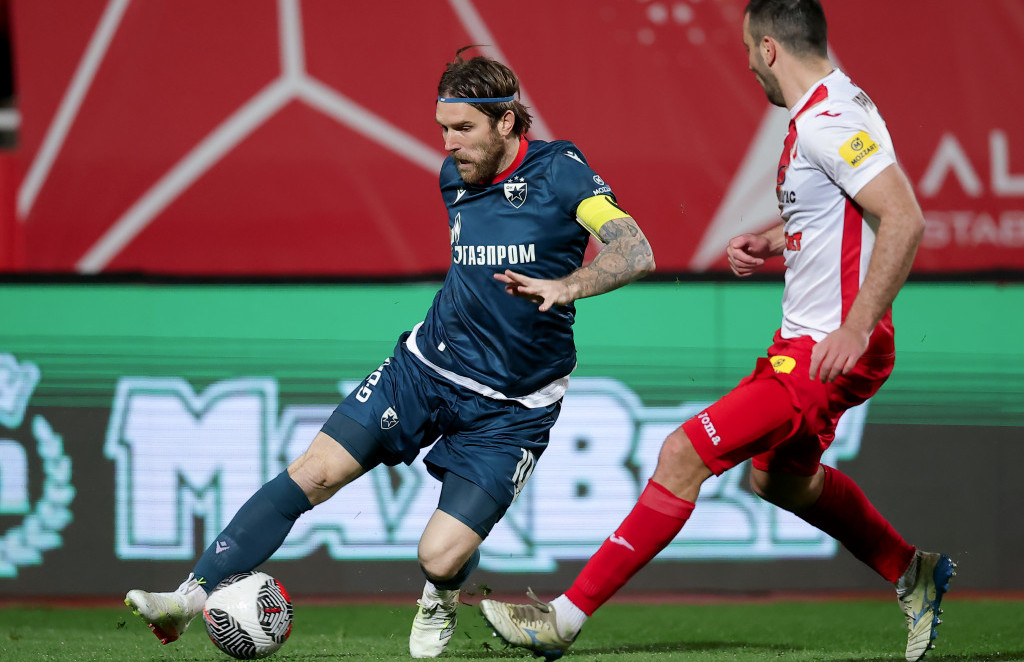 Aleksandar Katai na meču protiv Vojvodine