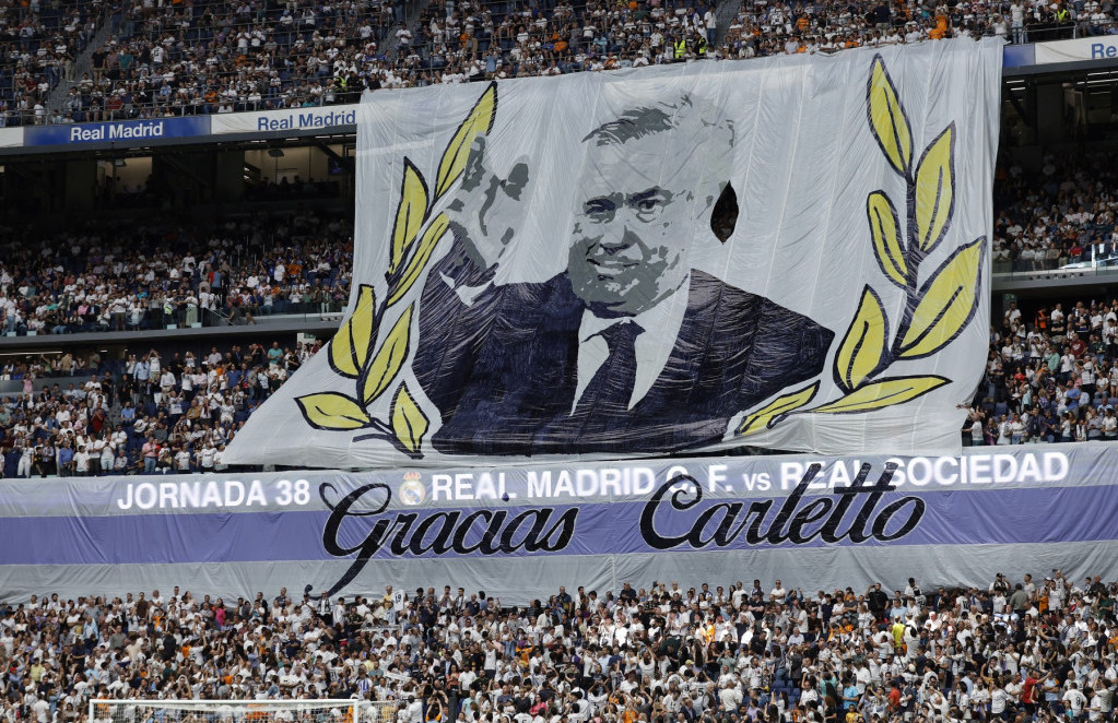 Transparent navijača Real Madrida upućen Karlu Anćelotiju