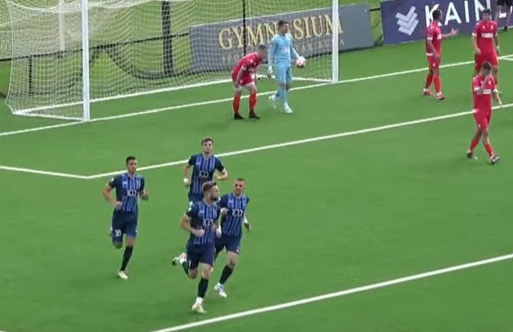 Vojislav Balabanović slavi gol