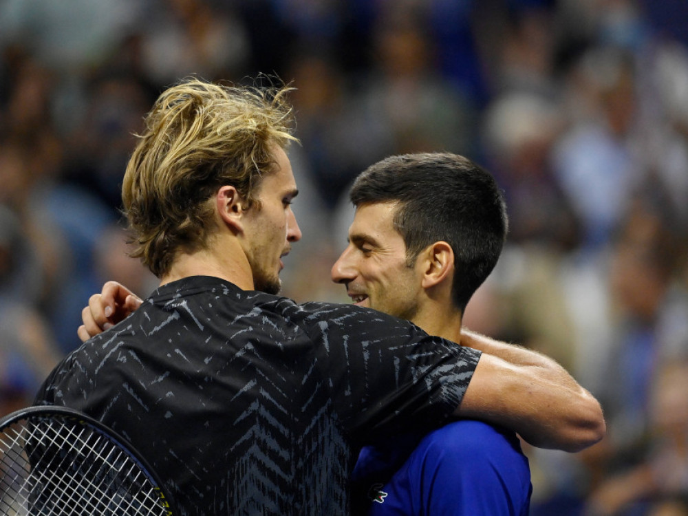 Novak Đoković i Aleksandar Zverev, srpski i nemački teniser