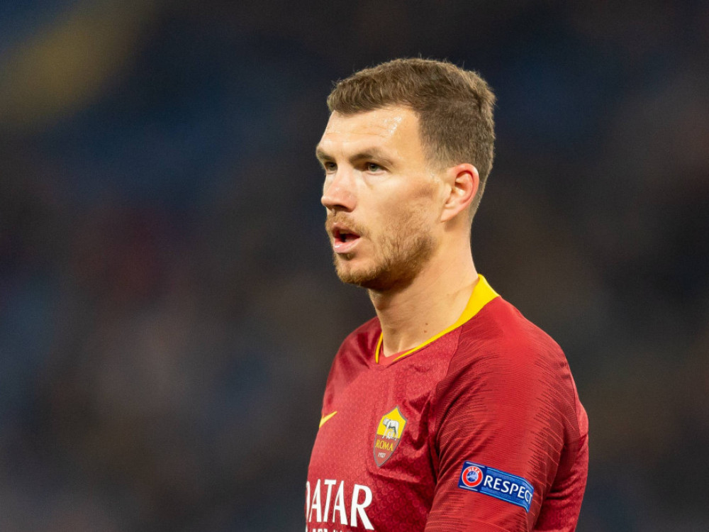 Edin Džeko, fudbaler BiH, u vreme dok je igrao za Romu