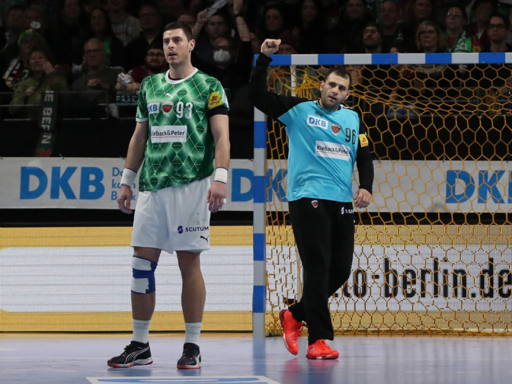 Dejan Milosavljev i Mijajlo Marsenić, rukometaši Fuhse Berlina