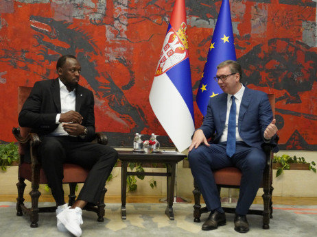 Aleksandar Vučić predstavio Juseina Bolta kao prvog zvaničnog ambasadora izložbe Ekspo 2027 u Beogradu