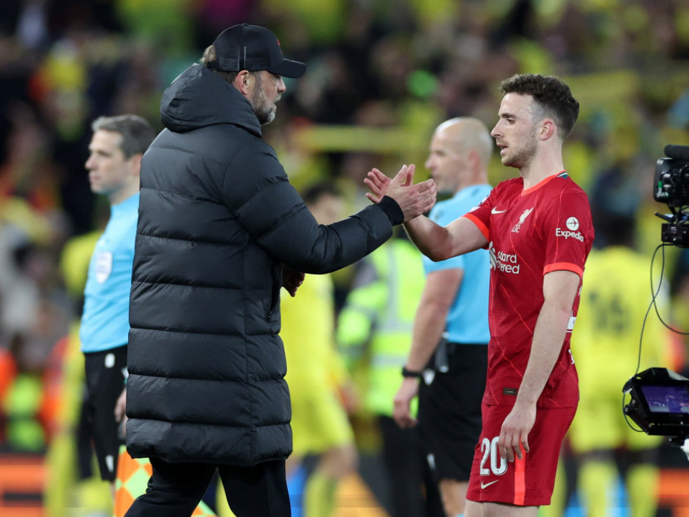 Jirgen Klop i Diogo Žota, bivši trener Liverpula i poginuli fudbaler crvenih