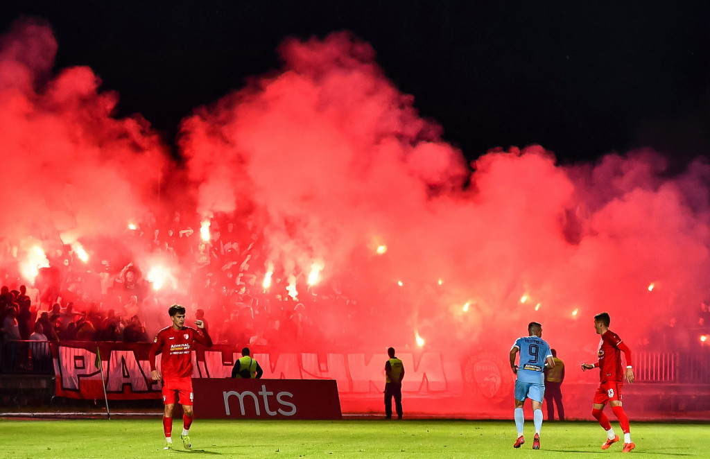 Atmosfera na stadionu "Čika Dača" u Kragujevcu