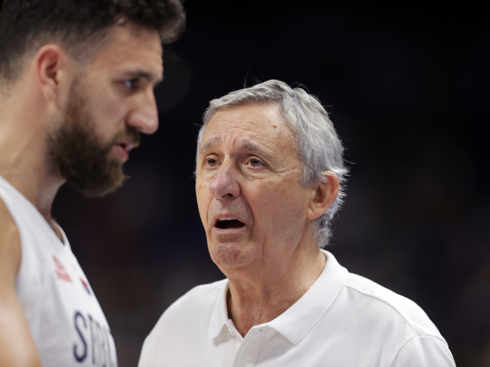 Vasiije Micić i Svetislav Pešić, košarkaš i selektor reprezentacije Srbije