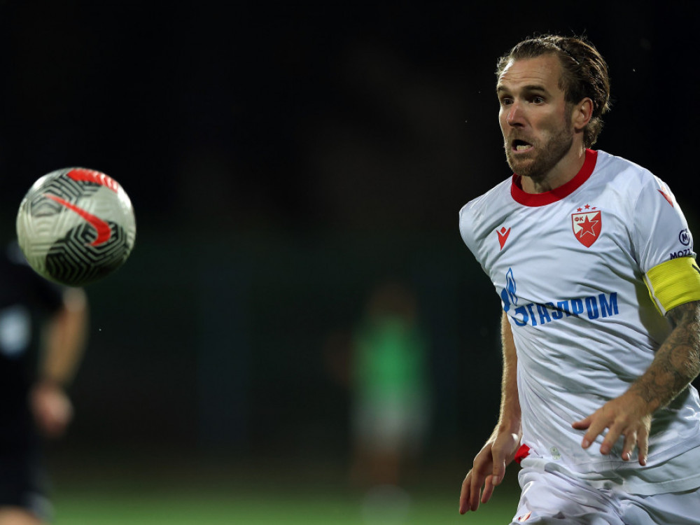 Aleksandar Katai, fudbaler Crvene zvezde, trostruki strelac protiv Mladosti (L)
