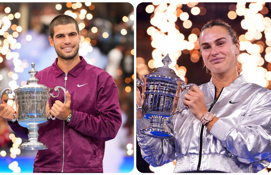 Karlos Alkaraz i Arina Sabalinka su zaradili po pet miliona dolara na US openu