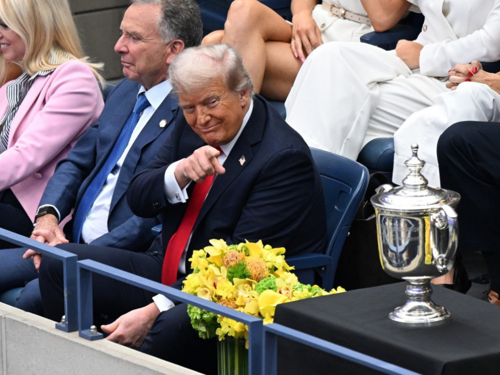Donald Tramp, predsednik SAD, na finalu US Opena