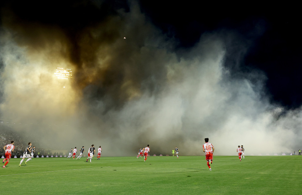 Fudbaleri Partizana i Crvene zvezde